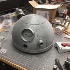 Grant Imahara Instagram - My BB-8 dome coming along! This model courtesy of the BB-8 Builders Club. #3dprinting
