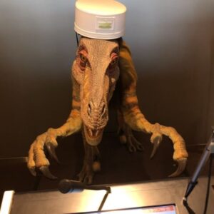 Grant Imahara Instagram - Guys. I’m getting checked in. By a robotic dinosaur. #thefuture