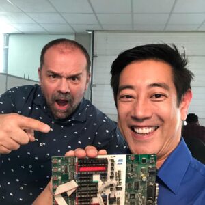 Grant Imahara Instagram - This is one of the original boards used to prototype what we know as #Arduino today. In the latest episode of #EngineeringBigIdeas I go inside the @arduino.cc factory and talk with co-founder @mbanzi about prototyping and the history of this amazing device. @mouserelec