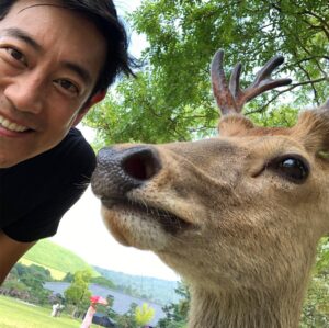 Grant Imahara Instagram - Selfie with a Nara deer in Japan!