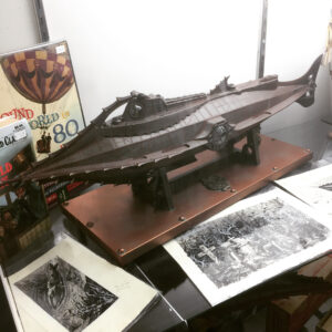 Grant Imahara Instagram - Nautilus and Time Machine models from the Jules Verne section of @cfeatures.