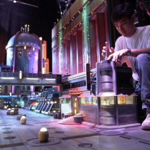 Grant Imahara Instagram - #maythefourthbewithyou Here’s me working at @ilmvfx on the Prequels. That’s Dexter’s Diner on Coruscant.