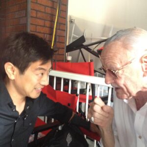 Grant Imahara Instagram - Had the incredible chance to be on @hamillhimself’s podcast at SDCC a few years ago along with @therealstanlee.(Talk about two pop culture icons!) Stan asked me to repeat the audience questions for him because his hearing wasn’t so great. He was a genuine delight. He had the same sparkle in his eye and youthful enthusiasm at every single con I’ve seen him at. You will be truly missed, Generalissimo! Excelsior, good sir. #RIPStanLee
