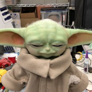 Grant Imahara Instagram - Pleased to present my newest creation: a fully animatronic Baby Yoda. It’s been three months of hard work and countless revisions. He’s a personal project that I started in early December. I did all the mechanical design, programming, and 3D printed the molds. He’s currently running a continuous sequence, but soon I’ll be able to trigger specific moods and reactions, as well as incorporate sound. Special thanks to @saltiesthime for creating the silicone skin, painting and hand-punching the hair, @misslindsayxoxo for the coat and jumpsuit, and Project 842 for the incredible digital model. This is a not-for-profit project. We’ll be touring children’s hospitals and our first visit is scheduled for April!