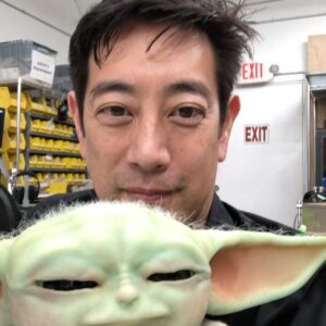 Grant Imahara Instagram - Pleased to present my newest creation: a fully animatronic Baby Yoda. It’s been three months of hard work and countless revisions. He’s a personal project that I started in early December. I did all the mechanical design, programming, and 3D printed the molds. He’s currently running a continuous sequence, but soon I’ll be able to trigger specific moods and reactions, as well as incorporate sound. Special thanks to @saltiesthime for creating the silicone skin, painting and hand-punching the hair, @misslindsayxoxo for the coat and jumpsuit, and Project 842 for the incredible digital model. This is a not-for-profit project. We’ll be touring children’s hospitals and our first visit is scheduled for April!