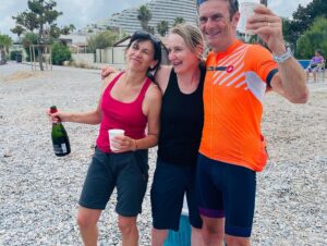 Grayson Perry Instagram - Well we all made it! 870 miles from Caen to Nice
It has been epic, beautiful, exhausting and such fun.
I thoroughly recommend a tour like this. Our guides Isabel, Emma and John have been excellent and looked after us and our bikes brilliantly. Special mention to Christine who I rode with most of the way who made me laugh while she just churns the pedals at half my cadence. Oh and don't forget chamois cream