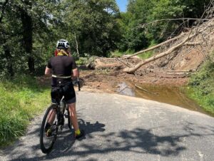 Grayson Perry Instagram - Toughest day so far, 128 lumpy km from Argenton to Aubusson in 30C  , a landslide, factor 50, I'm with a hardy bunch, average age 60