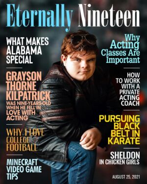 Grayson Thorne Kilpatrick Instagram - Huge Thank you to @eternallynineteenmagazine can’t wait to see my article. Very grateful  for the opportunity to be on the cover of your magazine