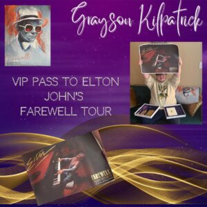 Grayson Thorne Kilpatrick Instagram - I love love Elton John his concert with amazing! Thank you so very much for swing me the VIP passes. @eltonjohn