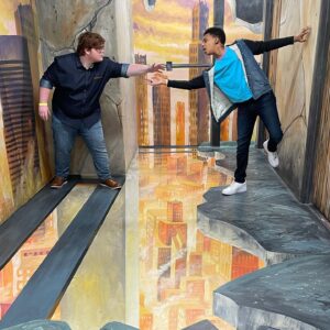 Grayson Thorne Kilpatrick Instagram - Huge thank you to @museumofillusions.usa museum of illusion in Hollywood for inviting me and my friends. It was amazing. If you have not been yet you have to go.