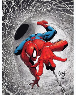 Greg Capullo Instagram - Web head 🤘🏻✏️🤘🏻 courtesy of me & FCO #marvelcomics #spiderman #comicbooks #comicart