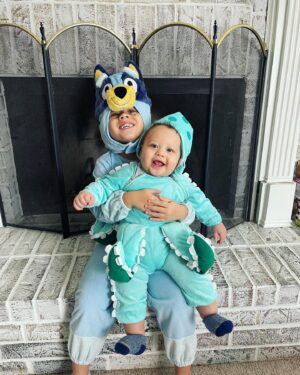 Greg Hardy Instagram - Baby Kraken and bluey on the prowl for some candy lol