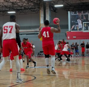 Greg Hardy Instagram - LIVE at @thebig3 combine today in Las Vegas, supporting our man, G.Hardy @greghardyjr 🏀 Getting ready for the draft tonight! #basketball #big3basketball #lasvegas #combine #ghardy #greghardy #athlete #tmz #brawlersportsmanagement #dallastx #dallascowboys