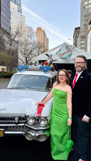 Greg Miller Instagram - Mr. and Mrs. Miller's first movie premiere. #ghostbusters #ghostbustersfrozenempire #redcarpet