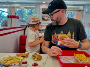 Greg Miller Instagram - I had one request for Father's Day, and I got it. #innout #bestburger #bestfries #homage