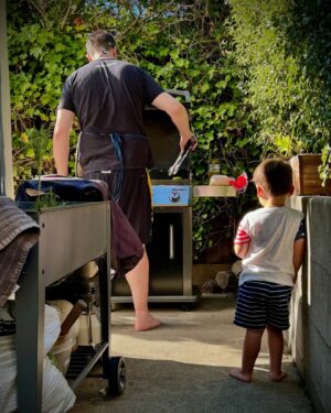 Greg Miller Instagram - Teach them well. #grilling #weber