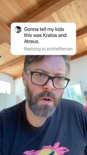 Greg Miller Instagram - How's my parenting, @iamchrisjudge? #godofwar #kratos #atreus