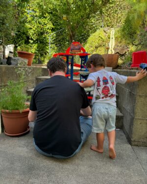 Greg Miller Instagram - Just three boys working on their new Hot Wheels Ultimate Garage. 🔧 🚗 #hotwheels #hotwheelsletsrace #hotwheelsultimategarage
