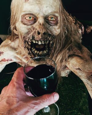 Greg Nicotero Instagram - A relaxing glass of red after a great day celebrating our shows!!!!!