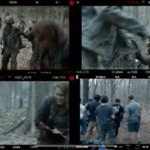 Greg Nicotero Instagram - No horses were harmed during this scene !!!!
A sequence I directed with Melissa and Ross and a puppet horse we created from the molds from DJANGO UNCHAINED.  The other video is me biting the hell out of Laurie Fortier aka AGATHA my make up by @garrett_immel and arm prosthetic by @bloodorphan