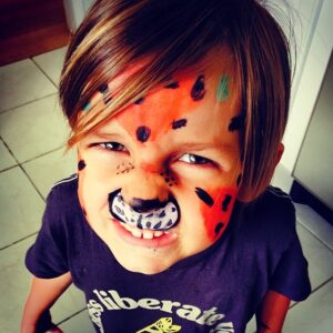 Greg Vaughan Instagram - RAWHHH!! My fierce little cheetah is so frickin' cool!! #cavanvaughan #bdayparty @touriyahaoud