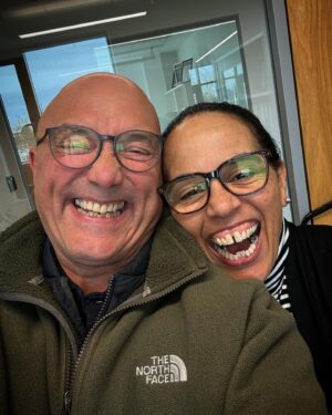 Gregg Wallace Instagram - great day with my mate @amandadaley1970  from @lborouniversity  official academic research partners @greggwallace.health