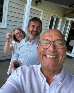 Gregg Wallace Instagram - dinner in the garden with the neighbours- hello summer