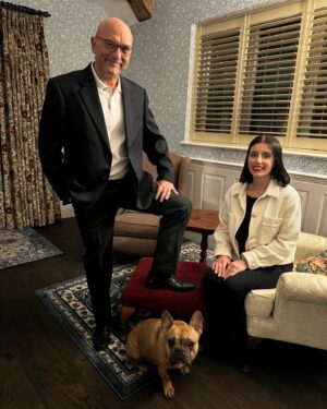 Gregg Wallace Instagram - waiting for our lift, fabulous dinner @thewesthouserestaurant 

just me n Anna, Wally stayed home