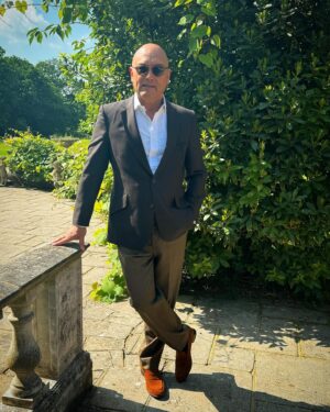 Gregg Wallace Instagram - Shoes @fairfaxandfavor 
Jacket, Shirt n Trousers @shalltailors