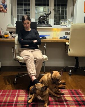 Gregg Wallace Instagram - Anna, Bella n Wally join me in my office.