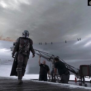 Greig Fraser Instagram - Repost from @jayholben ....
I get asked about this multiple times a day, so I would suggest to read Jays story. This is the most in-depth information available about  the technical process we created to shoot the Mandalorian. It was an amazing journey (which often left my head hurting because of how much we were pushing the limits creatively and technologically)..............
With incredible thanks to cinematographer and producer @greigfraser_dp I got to play in the Star Wars Universe and spend four months last year tracking the incredible technology behind The Mandalorian. Over the course of the four months I got a first-hand experience on the set as showrunner @jonfavreau with executive producer @dave.filoni brought Mando to life in a truly extraordinary way. I was able to spend significant time with DPs Greig Fraser, ASC, ACS and @bazidoine, VFX Supervisor Richard Bluff, and I conducted interviews with more than 40 individuals on the production team to author an internal white paper for LucasFilm on the technology and its evolution (and, yes, even met The Child aka Baby Yoda). A portion of this in-depth work was given special permission by Disney, LucasFilm and ILM to be included in the @american_cinematographer article on the show. Many will TRY and talk about this tech - but it took four months to go deep enough to get a true understanding of it and I guarantee you the info in AC (and nearly DOUBLE the information in the online version of the story that couldn’t fit in the magazine (link in bio)) is the most accurate and thorough information you’ll find. It’s groundbreaking tech that is the future of film production - far beyond a simple “virtual LED wall.” Take a peek at the AC story and enjoy Mandalorian! #americancinematographer #ac #starwars #themandalorian  #babyyoda #livingthedream