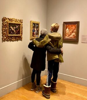 Gretchen Mol Instagram - My mom and my son ❤️#theclarkmuseum