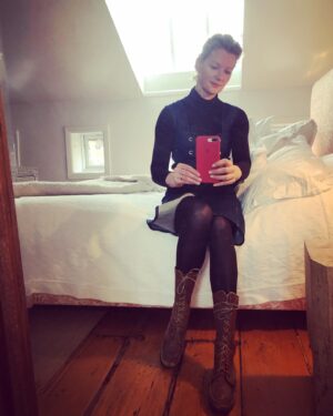 Gretchen Mol Instagram - Found these old boots of my moms from the 60s