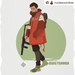 Grey Damon Instagram - Thanks for gettin’ me apocalypse ready bruv!  Check out @nuclearzombee his work is next level. You’re a big talent as well my friend. Honored. 🤜🏼💥🤛🏼 #Repost @nuclearzombee
・・・
@greydamon gets this character!
He’s a big talent and also my follower which is a big honor🤜🏻🤛🏻
☢️
🧟‍♂️
Get your own character!
Tag your friends in separate comments and you can be the next character prototype drawn by your photo!
☢️
🧟‍♂️