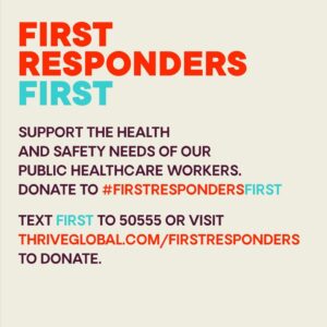 Grey Damon Instagram - Healthcare workers are on the frontlines in the battle against coronavirus. If you are able, help the #FirstRespondersFirst Fund provide our healthcare workers with the supplies, equipment, and resources they need to safely continue the fight.  Text FIRST to 50555 or visit thriveglobal.com/firstresponders to donate.