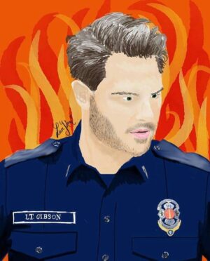 Grey Damon Instagram - Thanks for the #JackGibson love @luccys_art. @station19