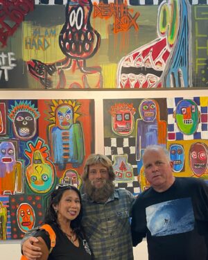 Greyson Fletcher Instagram - So stoked to see my paintings hanging! Thanks for putting it together! //@surfskaterootsrock // @jbk_photos // @surfskaterootsrock //