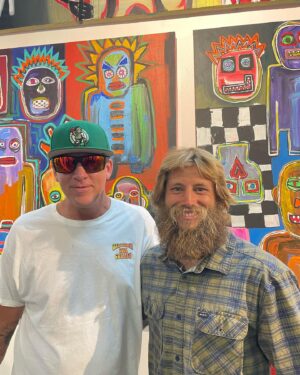 Greyson Fletcher Instagram - So stoked to see my paintings hanging! Thanks for putting it together! //@surfskaterootsrock // @jbk_photos // @surfskaterootsrock //