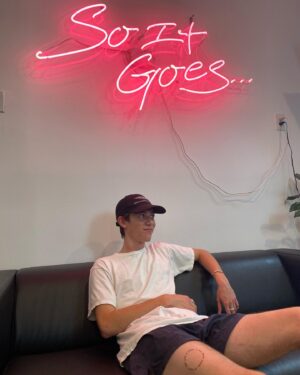 Griffin Gluck Instagram - Lookin forward to my leg hair growin back