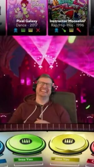 Griffin McElroy Instagram - tfw your #maxfundrive DJ stream gets interrupted by the Third Impact (but Crazy Frog and Lionel Richie come in and make it all better). Two days left in the Drive! Help us make stuff! Link’s in my bio!