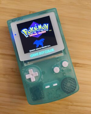 Griffin McElroy Instagram - Fixed up my childhood GBC with a new shell, blue LED and an IPS screen! The speaker’s crapped out, which I don’t know if happened during the mod or sometime over the last like 25 years, but should be easily replaced.