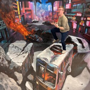 Griffin McElroy Instagram - Had an extremely good time at Awesome Con! Met a lot of very good folks! Smashed up a whole city with my powerful stomps!