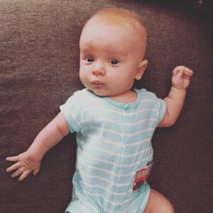 Griffin McElroy Instagram - First day at day care!