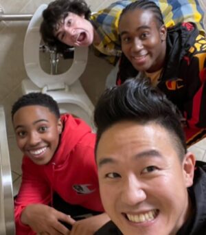 Griffin Santopietro Instagram - Cobra Kai season 5 out now on @netflix!!!! More BTS on the way!