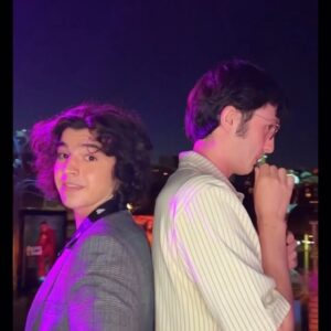 Griffin Santopietro Instagram - Super fun night at Variety’s power of young Hollywood event, one day I hope to be good at taking pictures but until then enjoy these spinarounds! 

#varietyyounghollywood

Blazer @brooksbrothers
Shirt @flaneurhomme
Belt @scotch_soda 
Rings   checkered necklace @ratbetty 
Thicker chain necklace @icelinkofficial