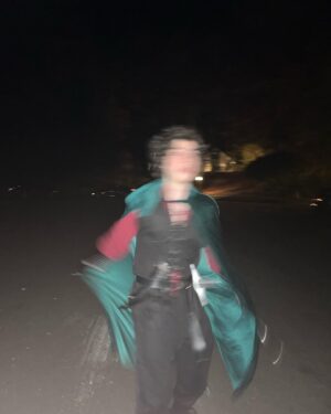 Griffin Santopietro Instagram - Literally on my way to hunt some orc….Happy Halloween 🎃