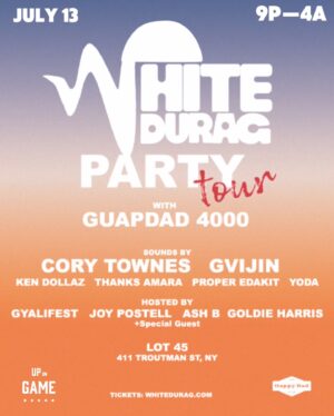 Guapdad 4000 Instagram - Hi, my name is GuapDad 4000 and I throw a party called @whitedurag . We’re on tour right now !!

Chicago was the first stop and it was F*CKING crazy. 
I honestly love the amount of support and good beautiful people that came out . Me and gang were surprised but prepared ! WHOTE DUEYS FOR EVERYONE !!! 

NEXT STOP IS BROOKLYN 
THIS SATURDAY 
& Y’all know I Love New York in the summer 

It’s July & Im acting up 😮‍💨

Come fly with the falcon expeditiously baby 

🎥 by: @braidenwade 

Link in the ByeOh so we can Link in your city