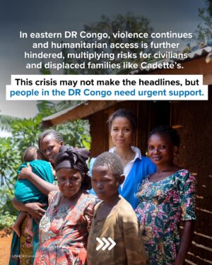 Gugu Mbatha-Raw Instagram - In the DR Congo, where one of the world’s most complex humanitarian crises unfolds, we met Cadette.

She fled her village in 2014 when devastating floods took everything, including her mother.
UNHCR Goodwill Ambassador @gugumbatharaw recalls the day they spent together in her personal essay for @people.

In the eastern part of the country, violence and restricted humanitarian access add to the hardships.

This crisis may not make headlines, but the need for urgent support is critical for families like Cadette’s. 💙