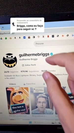 Guilherme Briggs Instagram - Na rede vizinha me perguntaram como se faz para me seguir. Eu explico de maneira prática aqui neste vídeo, que serve para todas as redes sociais!