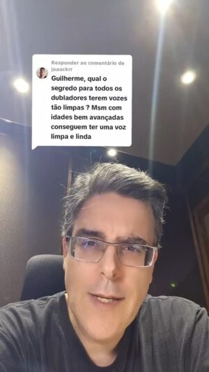 Guilherme Briggs Instagram - Qual o segredo das vozes limpas e lindas dos dubladores? #dublagem #dublador #voz